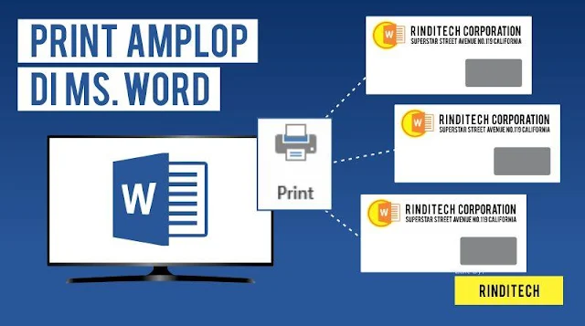 Cara Lengkap Print Amplop di Word Microsoft Office