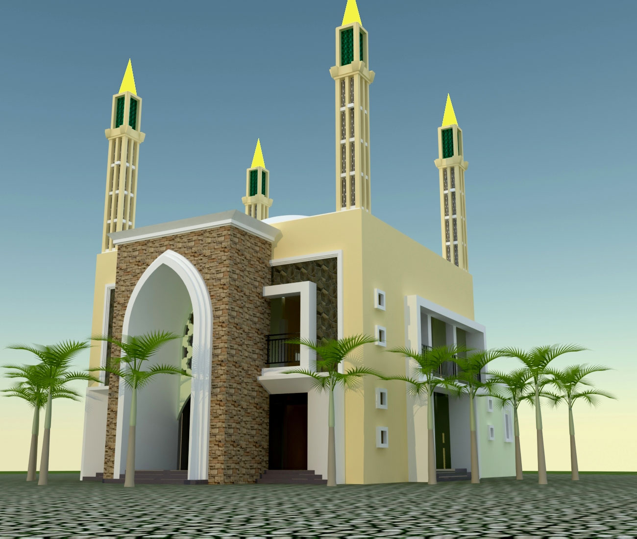 ngGambarOmah com desain rumah online Islamic Center 