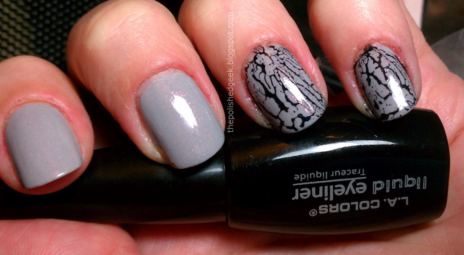 The Polished Geek Liquid Eyeliner As Nail Art?