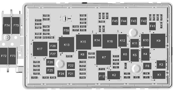 Fuse Box: 2017 - 2018 GMC Canyon Fuse Box Diagram