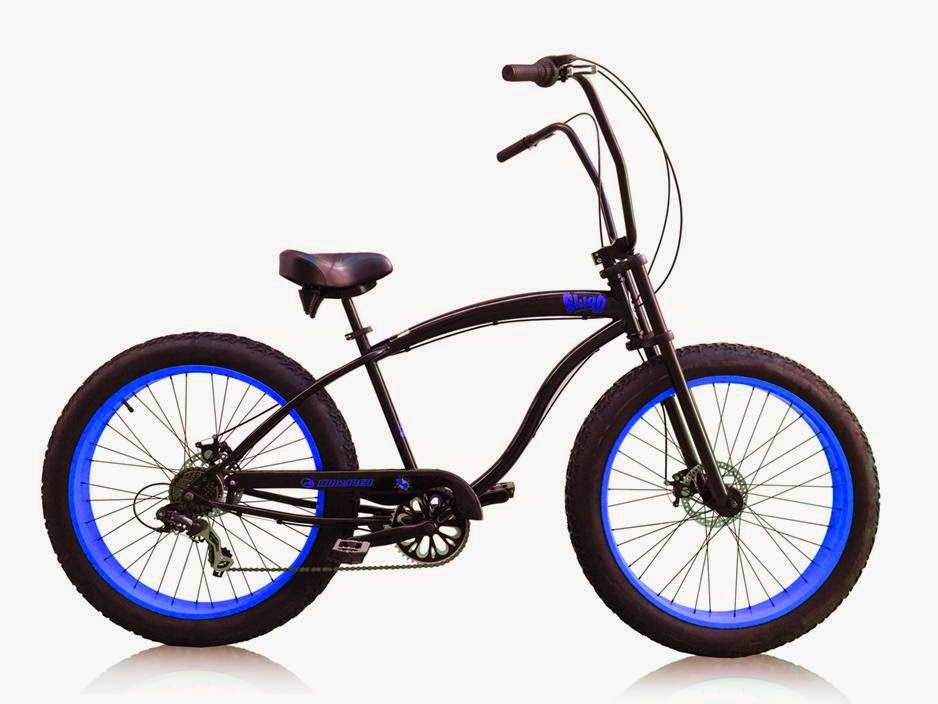 Junky Rusty Bikes Blog Blue Slugo Fat Bike Beach Cruiser with 26"x4" 7
