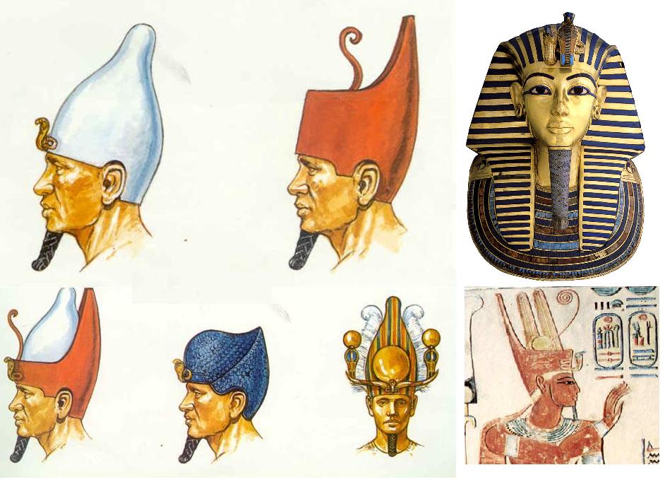 Egyptian Crowns and Headdresses Egy king