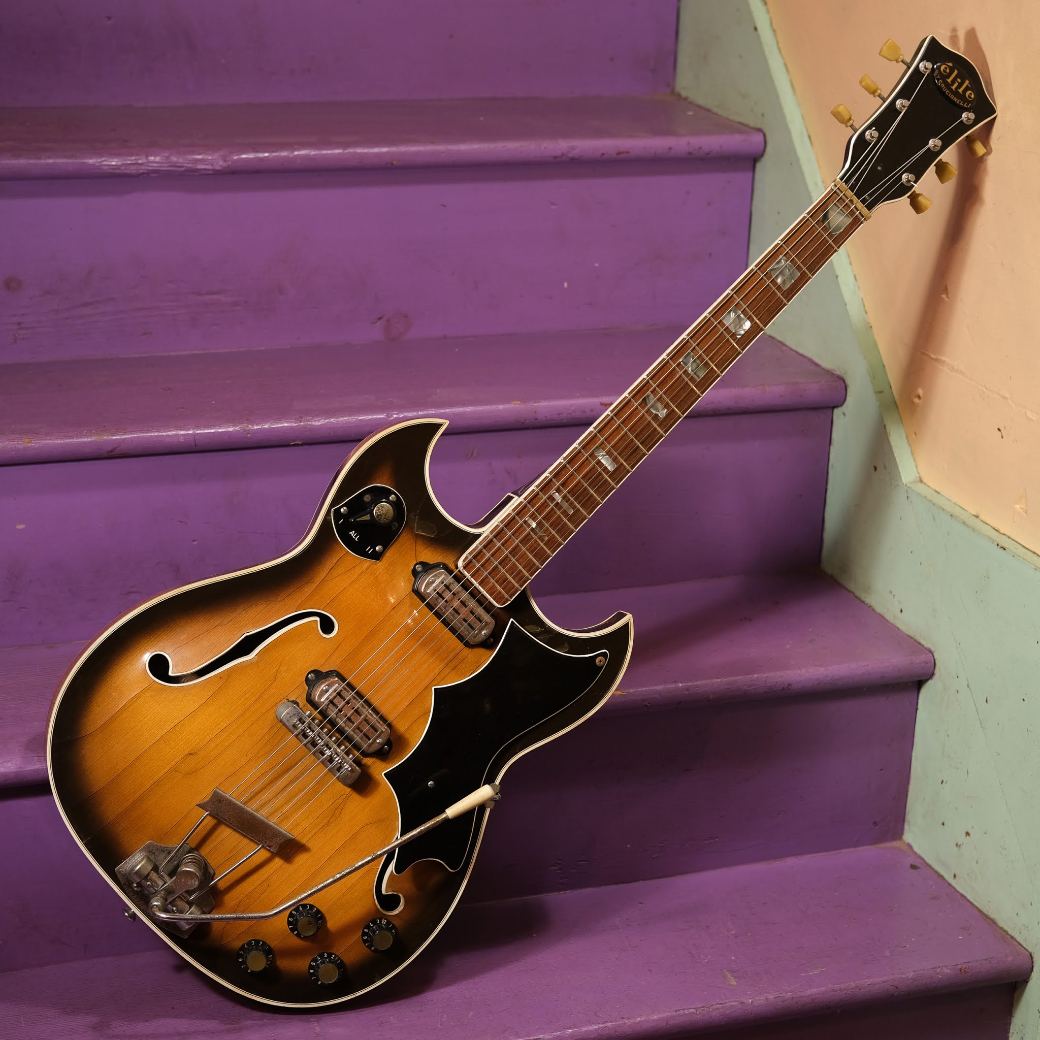 1960s Crucianelli Elite (Italymade) Hollowbody Electric Guitar