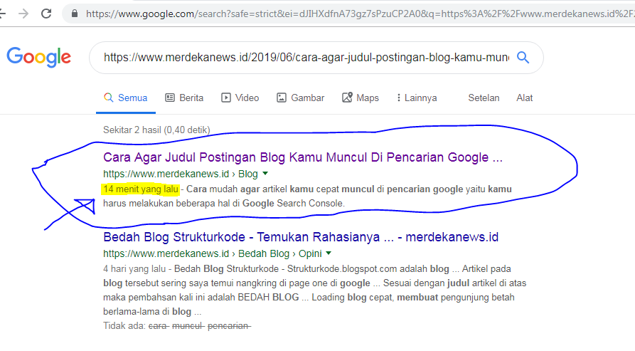 cara agar postingan blog muncul di google - Teknoid