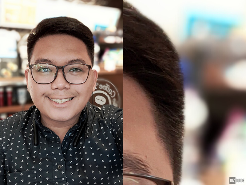 Selfie with depth effect Selfie with depth effect