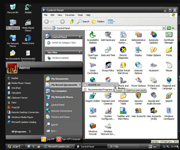 Windows XP Pro SP3 x86 Integral Edition Februari 2021 Ariedown