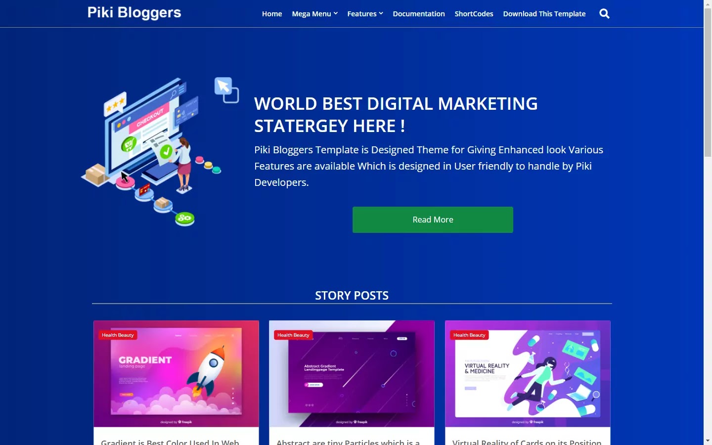300+ Professional Blogger Templates - Amp, SEO Friendly, Responsive, and Fast Loading Template Piki Bloggers - Blogging Bloggers Template