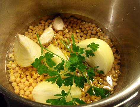 forma de cocer los garbanzos