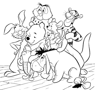 printable winnie the pooh coloring pages