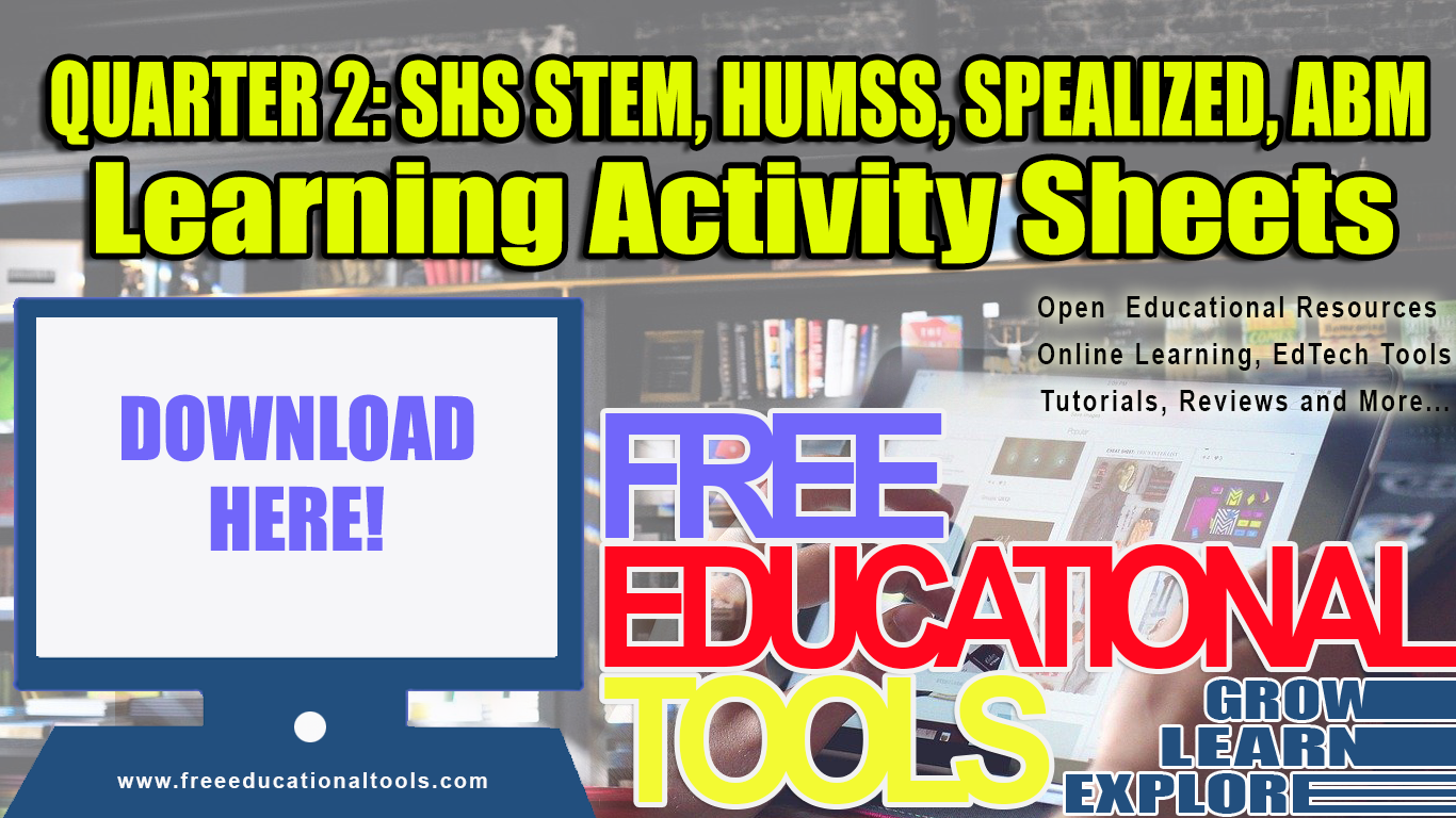 Quarter 2 SHS Learning Activity Sheets for Core, Specialized ,ABM