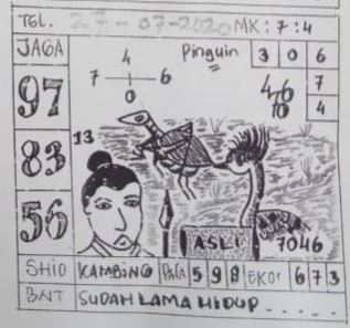 Syair Sgp Hari Ini Senin 27-07-2020 - Prediksi Hk 2D Jitu Malam Ini, Sgp,  Sydney