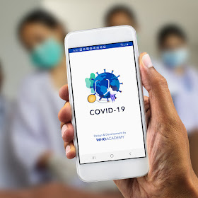 WHO announces the launch of the WHO Academy app designed to support health workers during COVID-19, and the WHO Info app designed to inform the general public.