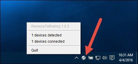Reverse Tethering 1.1.0.2 لتوصيل أنترنت الحاسوب إلى الهاتف عبر كايبل USB وبدون روت Reverse-tethering-desktop-app