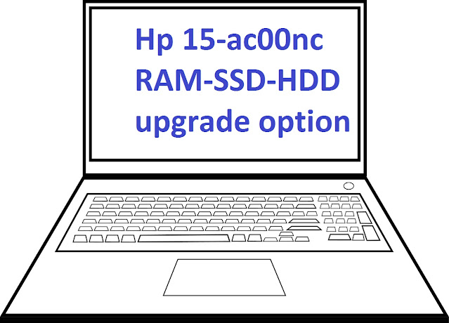 Hp 15-ac00nc RAM-SSD-HDD upgrade option in hindi