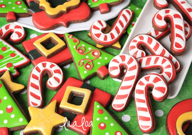 Decorated Candy Cane Cookies Cookies And Cards