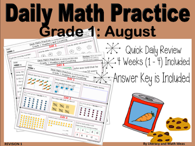 Literacy & Math Ideas: Daily Math Practice (Grade 1)