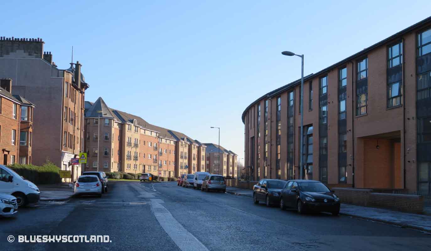 Alex and Bob`s Blue Sky Scotland Shawlands. Shawbridge Street. Then