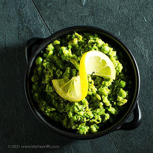 Kitchen Riffs Mushy Peas with Mint and Lemon