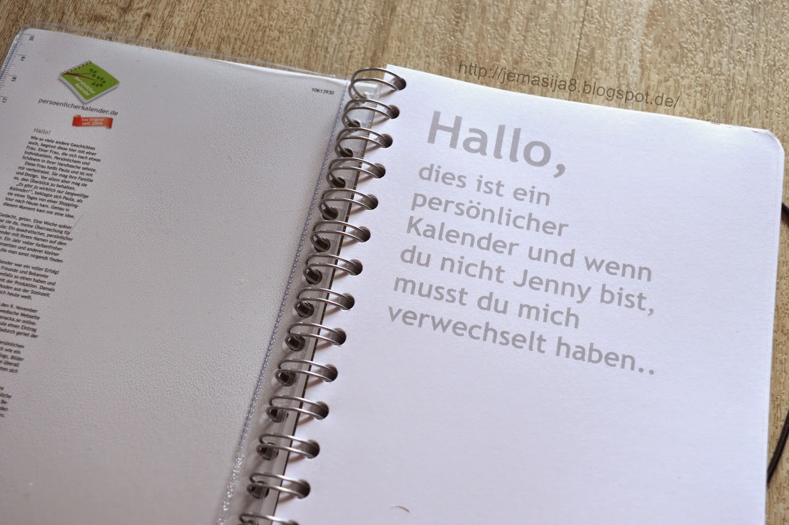 GirlWithTheBooks: MEIN PERSÖNLICHER KALENDER #GeschenkIdee