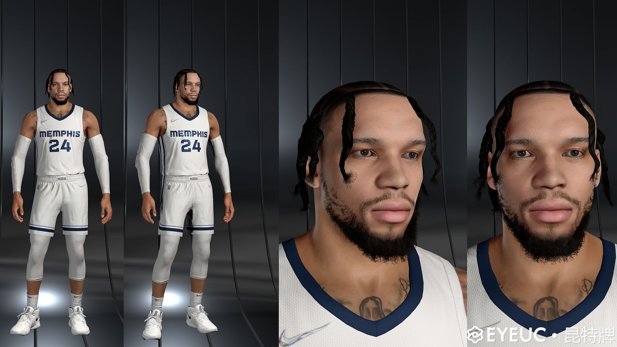 NBA 2K22 Dillon Brooks Cyberface Likeness Update by Quint