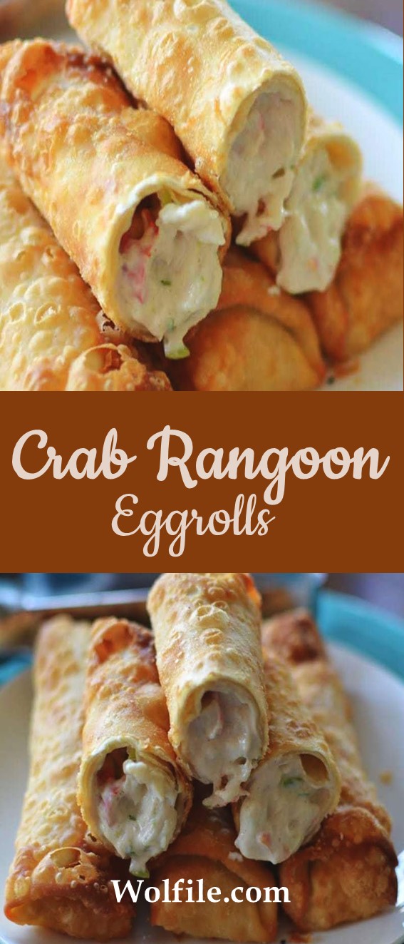 Crab Rangoon Egg Rolls