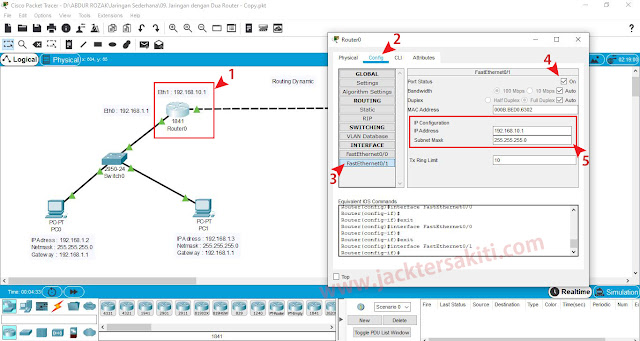 Cara Konfigurasi Routing Dynamic dengan Dua Router di Cisco Packet Tracer Cara Konfigurasi Routing Dynamic dengan Dua Router di Cisco Packet Tracer
