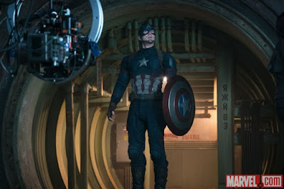 Captain America: Civil War Chris Evans Set Photo