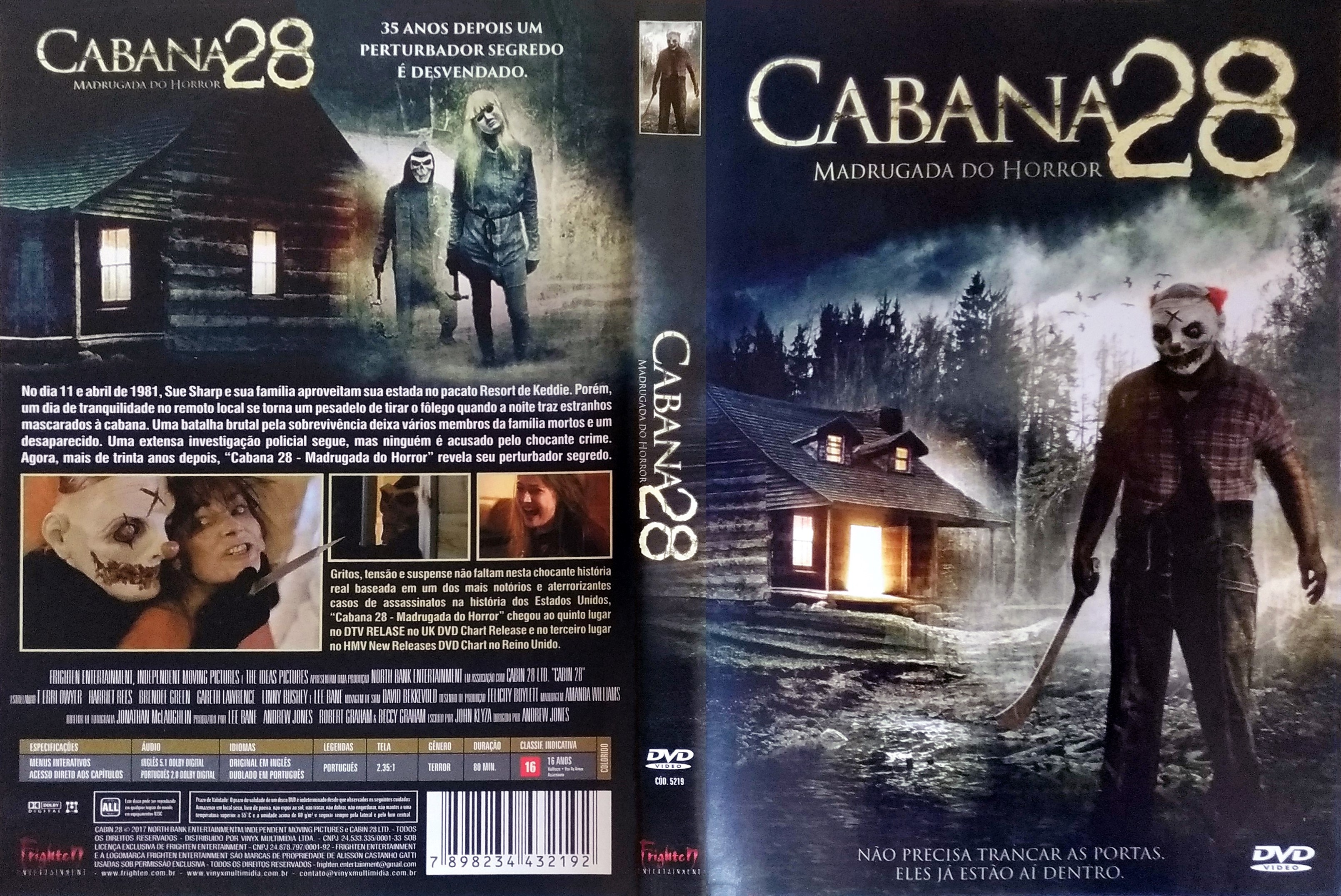 Cabana 28 Madrugada do Horror DVD Capa DVD Capas Cabana 28 Madrugada do Horror DVD Capa DVD Capas