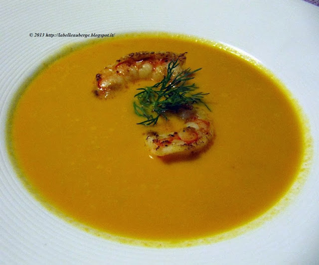 La Belle Auberge Bisque di gamberi e finocchio