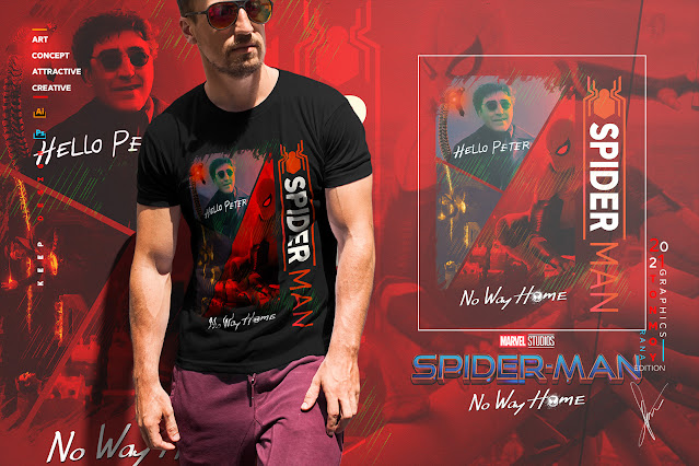 Spider Man: No Way Home · Tee & Vector Art Merchandise · Adobe Photoshop & Illustrator