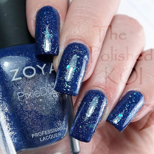 Zoya Sunshine ; mermaid nail art