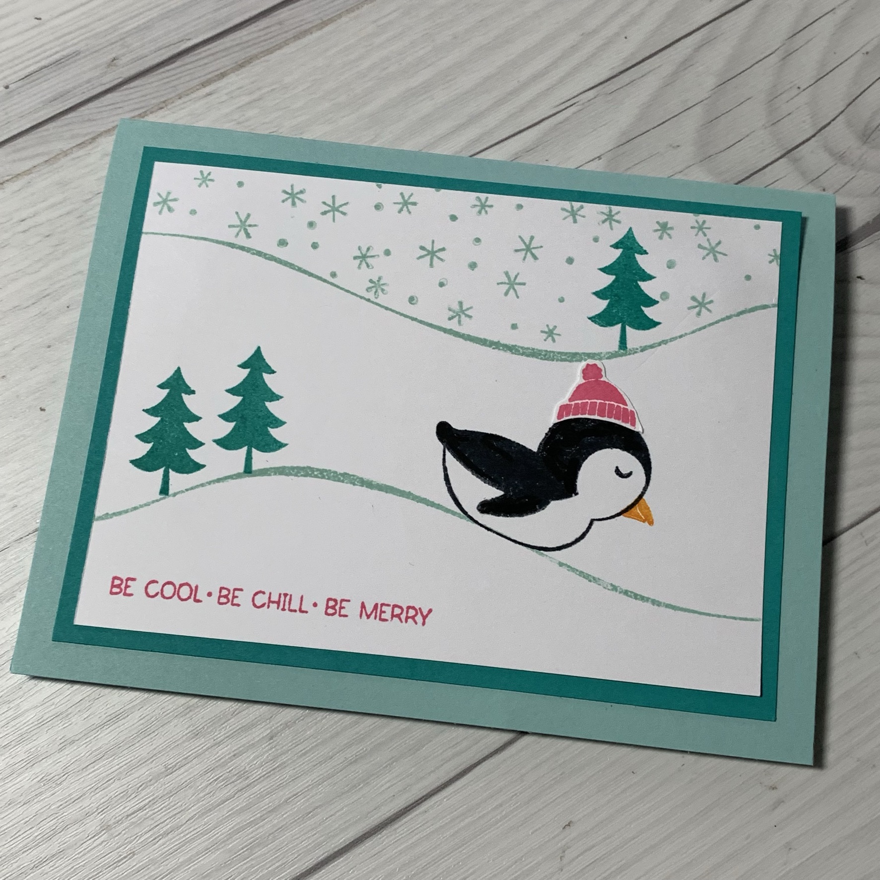 Playful Penguin fun using Stampin' Up! Penguin Place Stamp Set