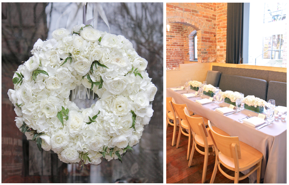 White Hydrangea Wedding Wreath