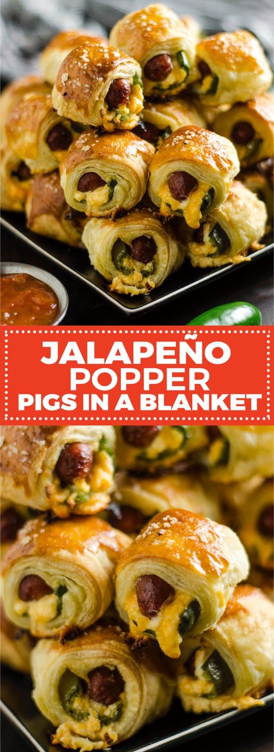 JALAPEÑO POPPER PIGS IN A BLANKET AMAZING YUMMY TASTE