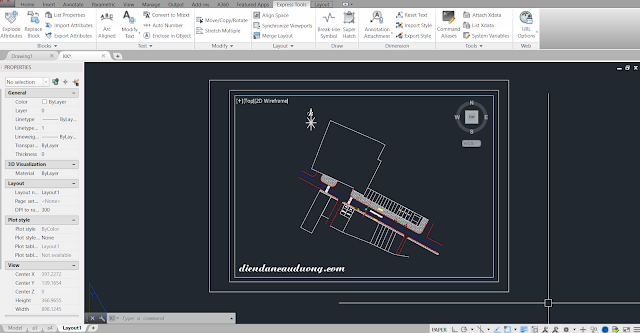 Huong dan xoay ban ve de in ben layout