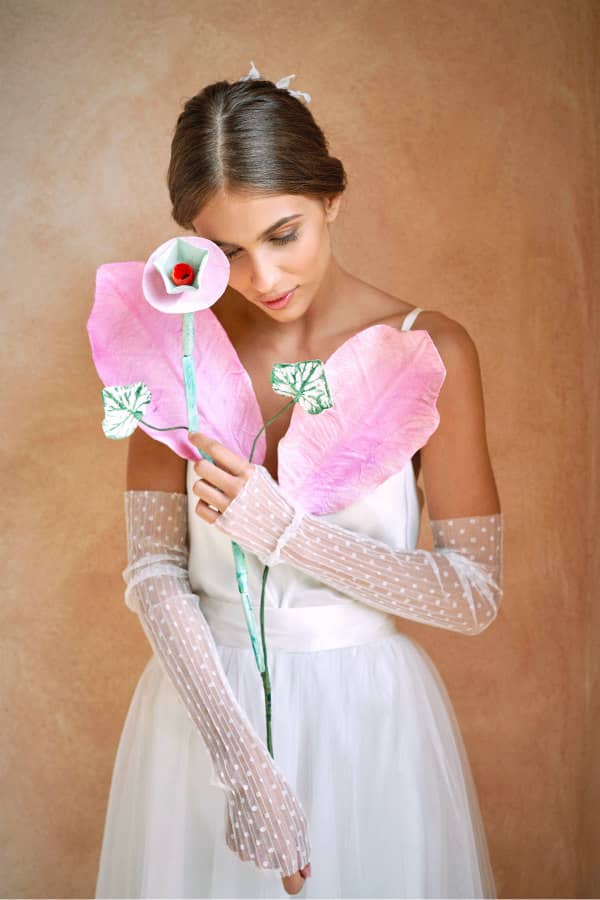 EcoFriendly Paper Mache Flowers and Paper Jewelry