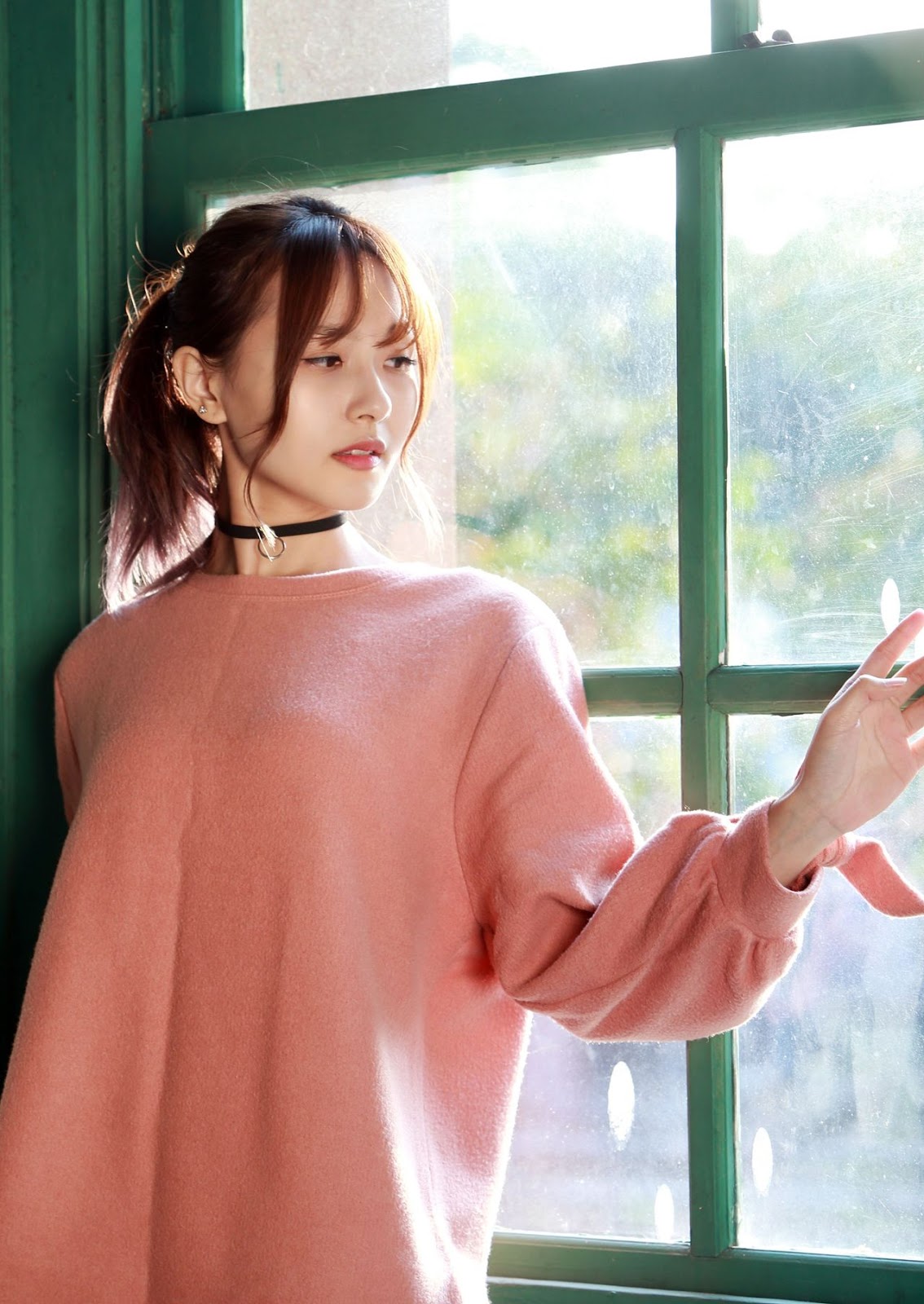 Image-Taiwanese-Model-郭思敏-Pure-And-Gorgeous-Girl-In-Pink-Sweater-Dress-TruePic.net- Picture-70