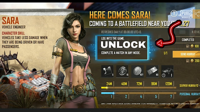 PUBG MOBILE’s newest character Sara