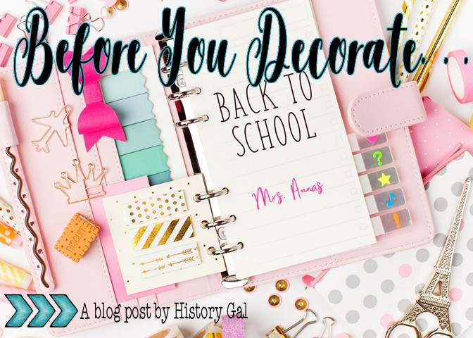 Before You Decorate That Teacher Planner History Gal