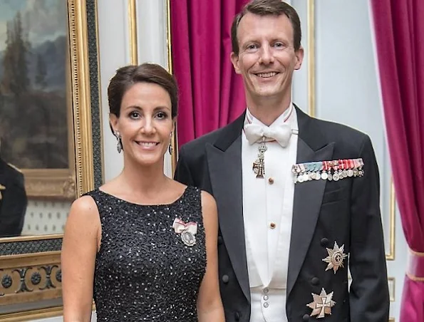 Prince Joachim and Princess Marie attended a dinner held in honor of Copenhagen Goodwill Ambassasor Corps at Amalienborg Christian VIII's Palace