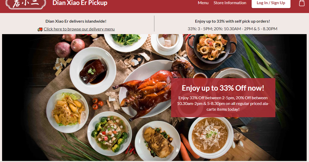 Best Singapore Promotions and Deals Dian Xiao Er Enjoy up to 33 Off now!
