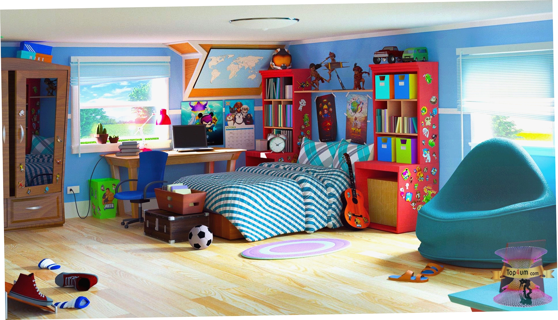 Bedroom toys. Яркая детская комната. Детская комната с игрушками. Детская для мальчика. Детские комнаты для мальчиков.