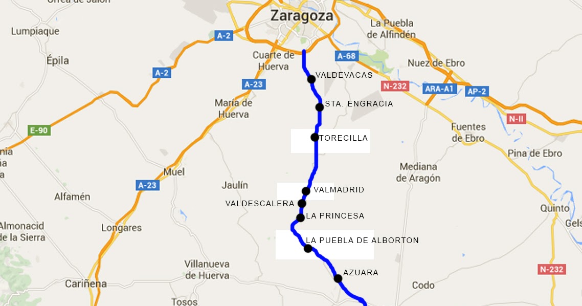 A TODA MÁQUINA Vía del tren UtrillasZaragoza A TODA MÁQUINA Vía del tren UtrillasZaragoza