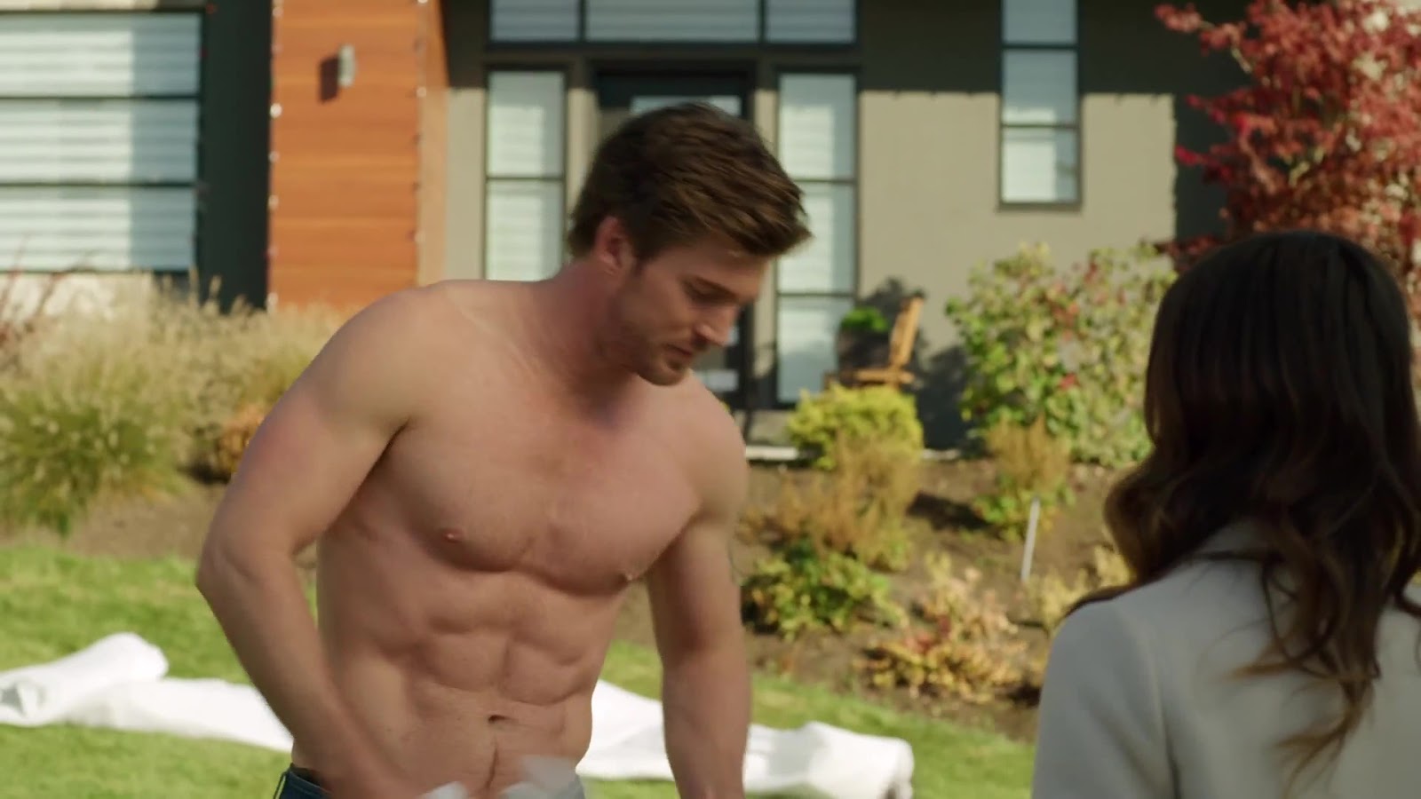 Christopher Russell shirtless in Mr 365.