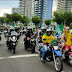 Apoiadores de Bolsonaro realizam motociata em Manaus