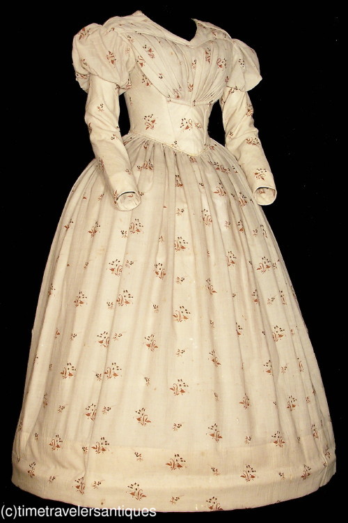 All The Pretty Dresses 1830's Cotton Dress