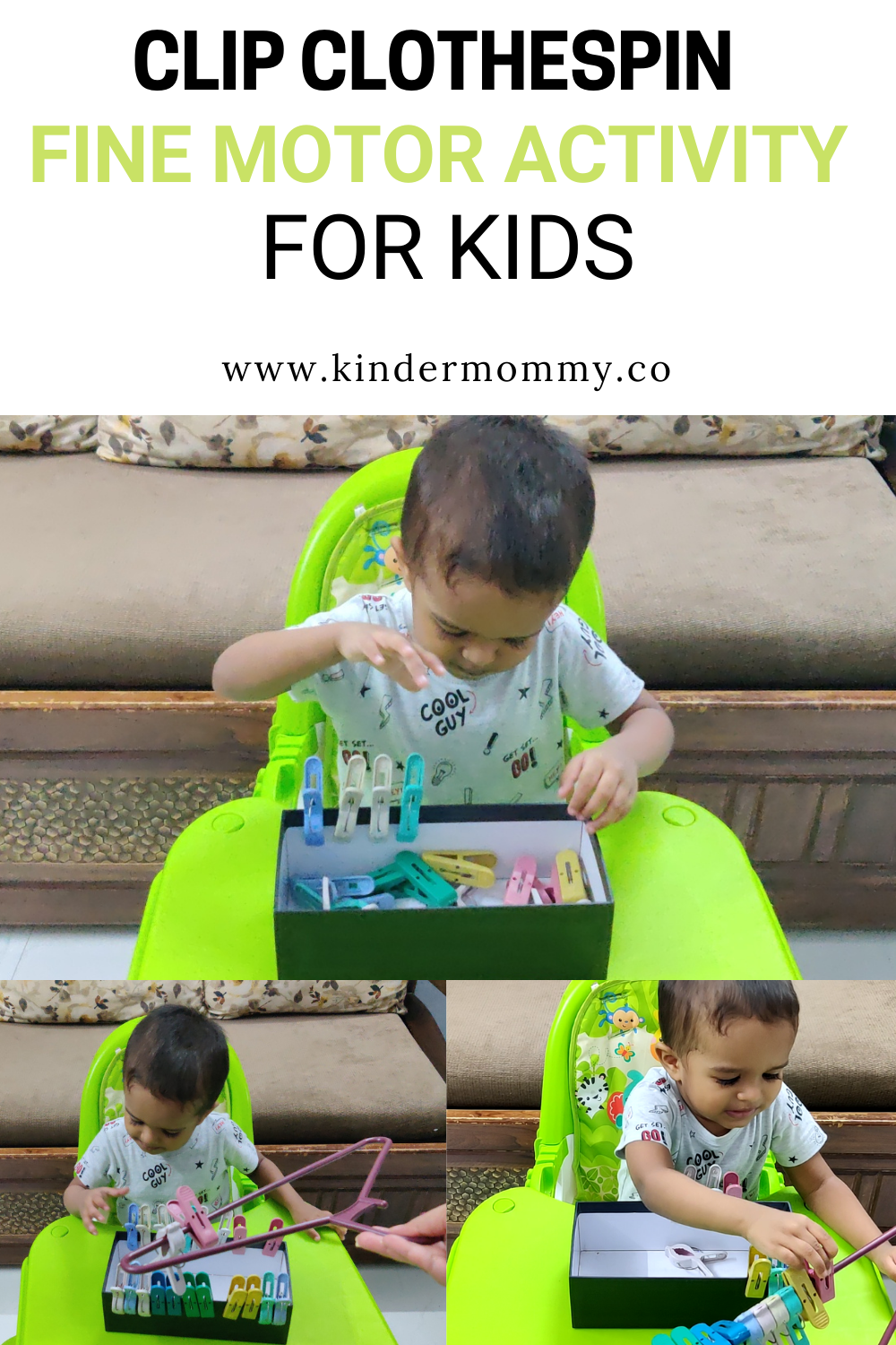 Clip Clothespin Fine Motor Activity for Kids
