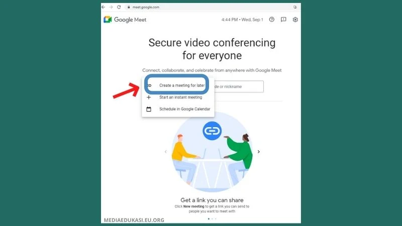 Cara Buat Link Google Meeting