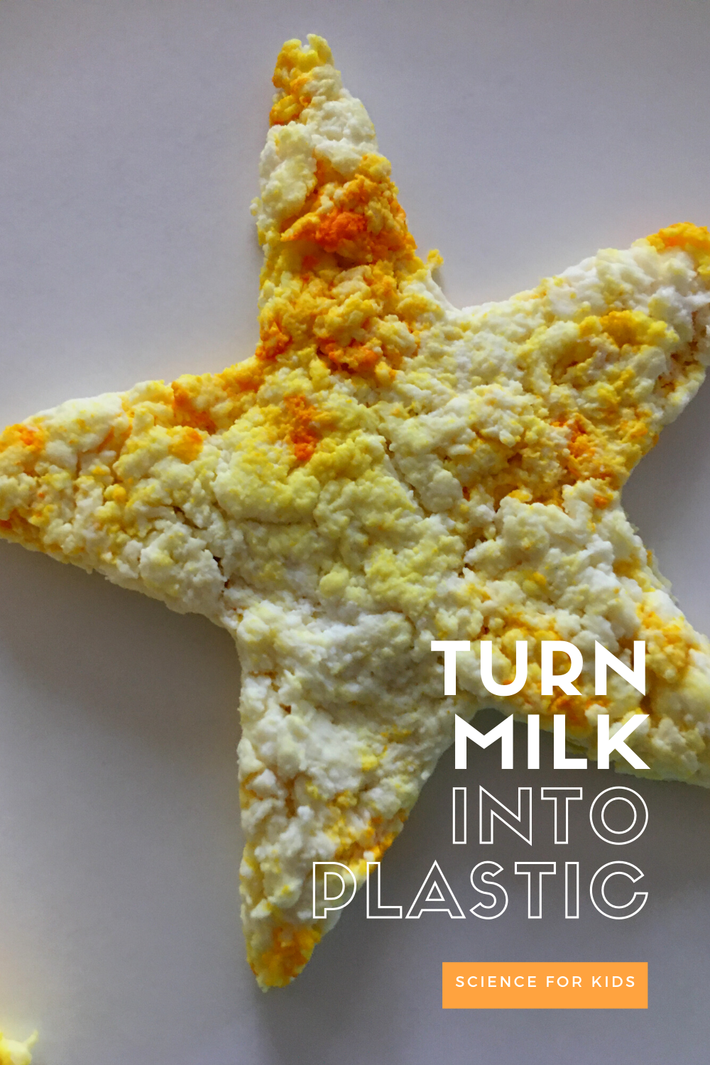 Turn Milk into Plastic Science Experiment for kids