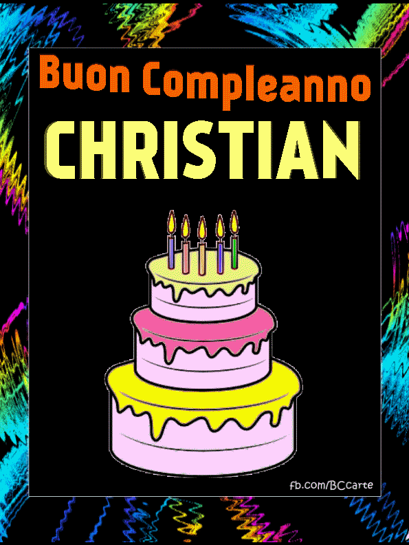 Buon Compleanno Christian Gif